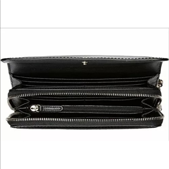 Michael Kors Isabel Wallet Black Smooth Leather - Picture 2 of 6